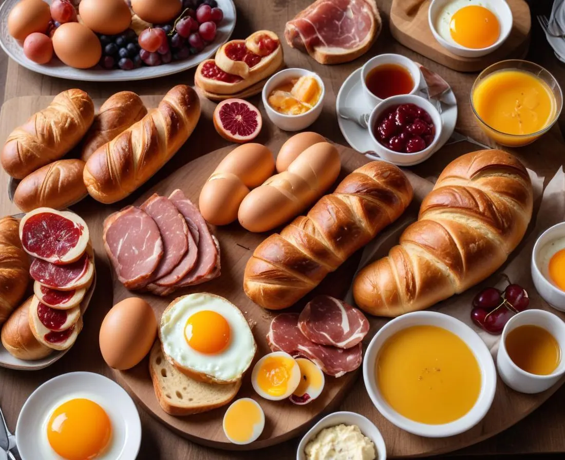 Brunch Gourmand : Viennoiseries, Oeufs Brouillés & Charcuterie