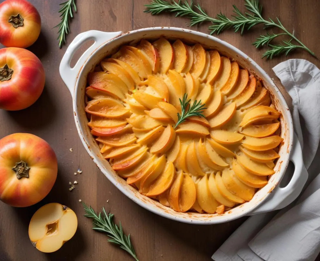 Gratin crémeux de butternut et pommes de terre au gruyère