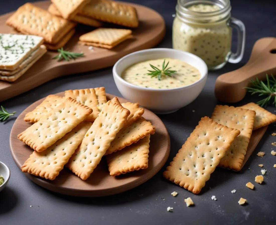 Crackers Maison aux Graines et Fromage Frais