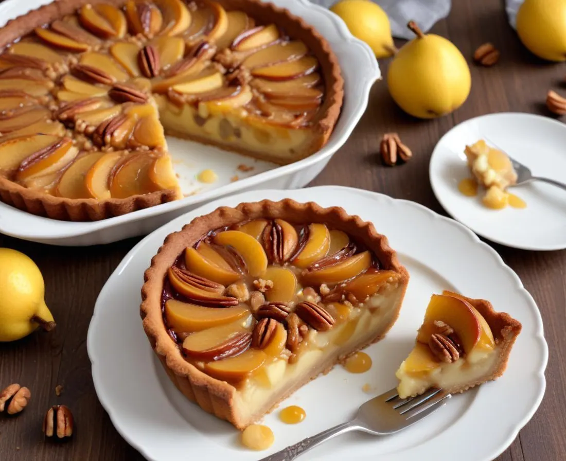 Clafoutis aux poires et noisettes caramélisées