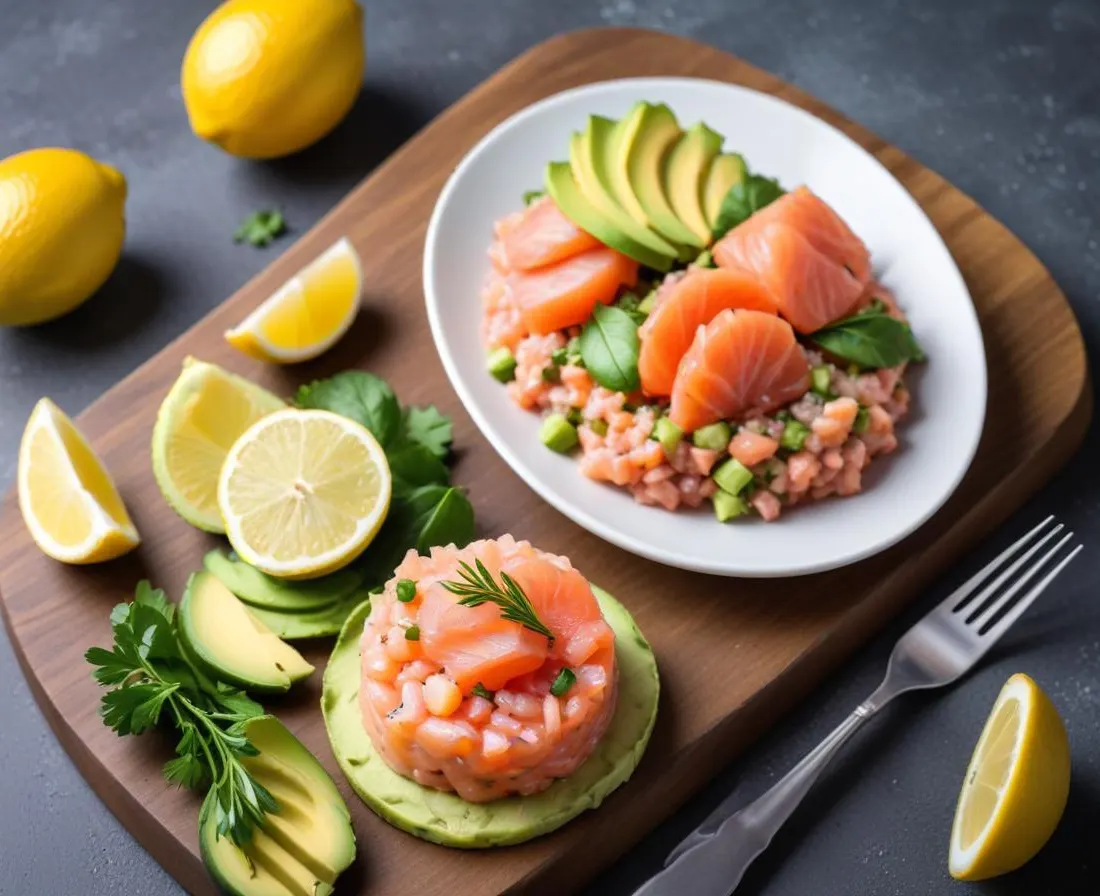 Tartare de Saumon Frais à l'Avocat et Citron