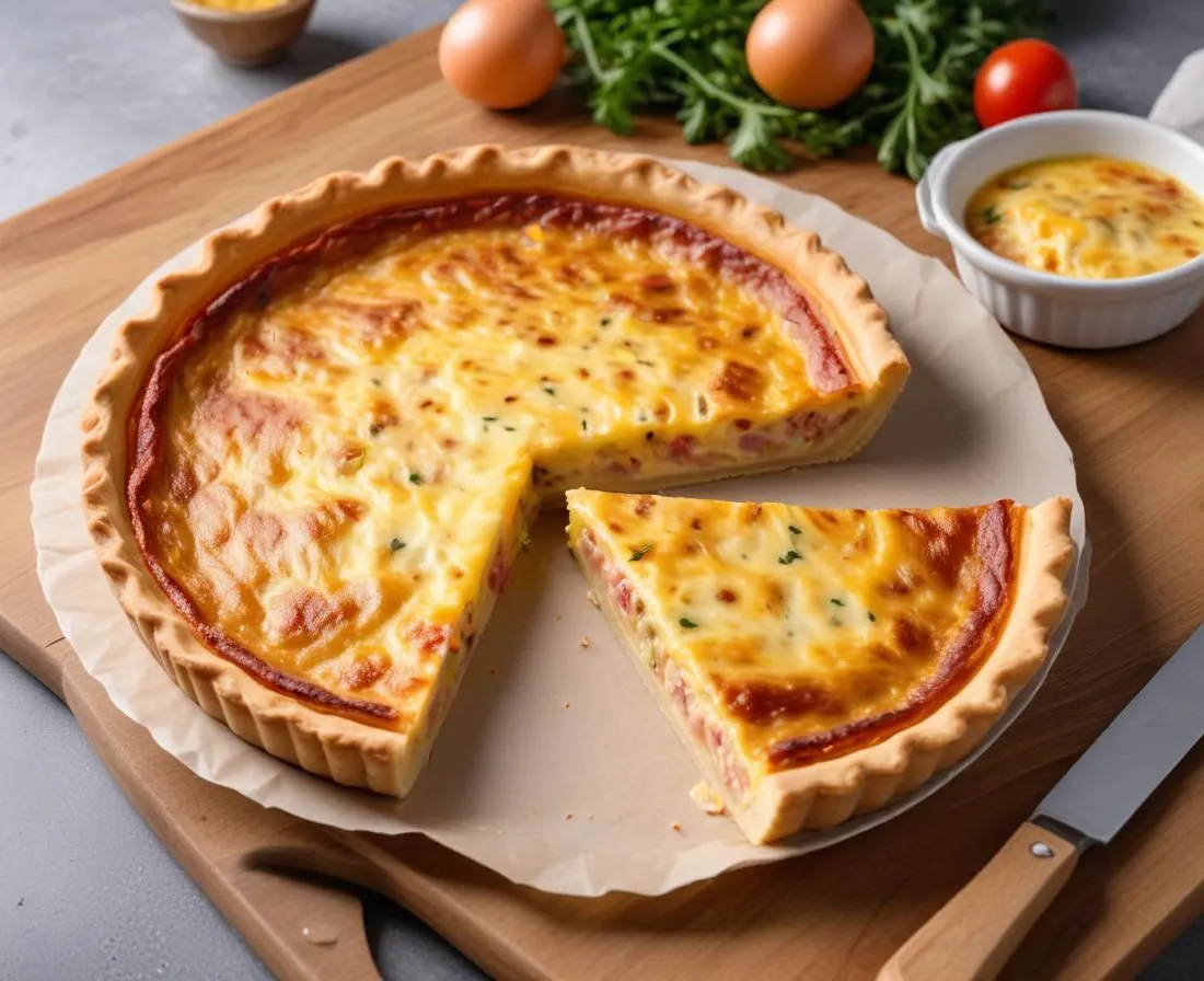 Quiche Lorraine sur Fond de Wrap