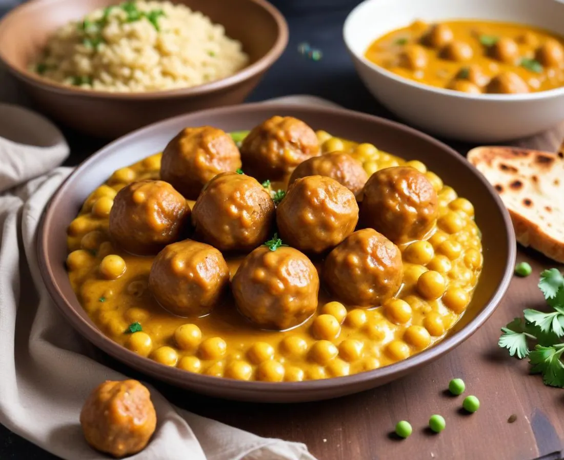 Boulettes de pois chiches au curry