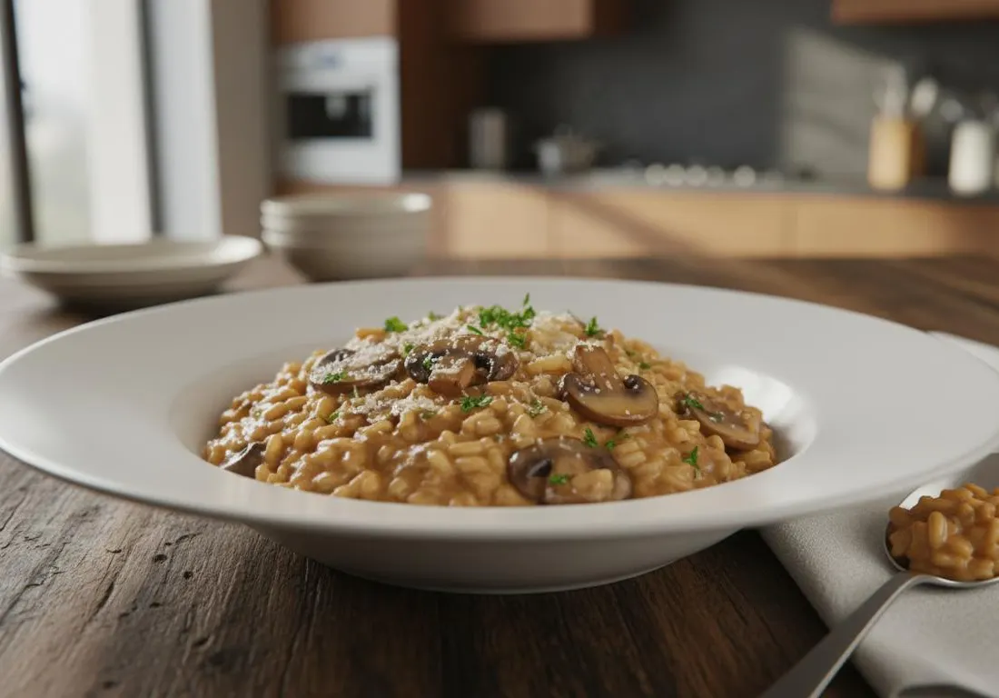 Risotto Onctueux aux Champignons de Paris
