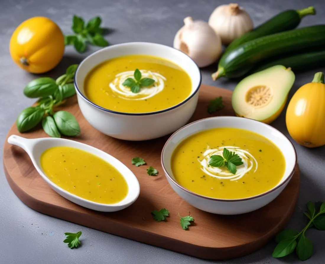 Velouté de courgettes onctueux