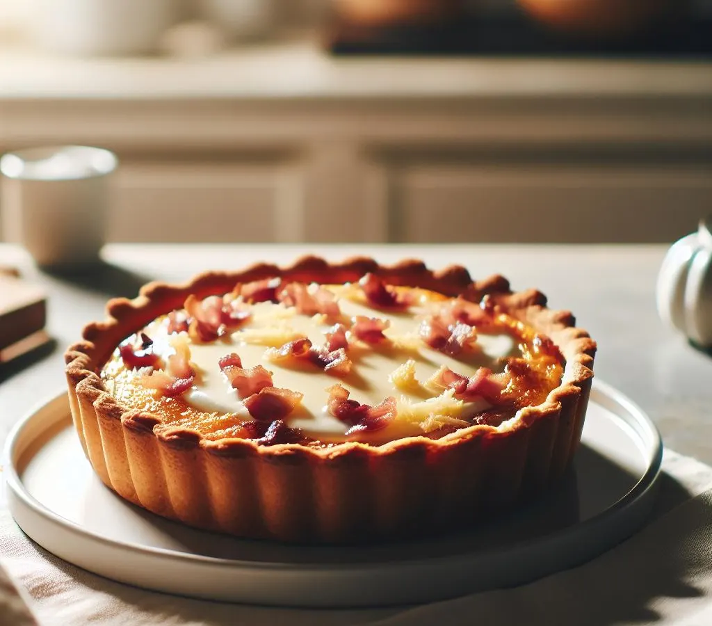 Tarte aux Lardons, Comté et Crème Fraîche