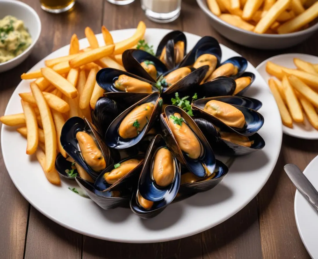 Moules Marinières et Frites Croustillantes