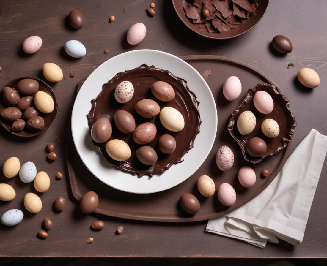 Nid de Pâques au chocolat
