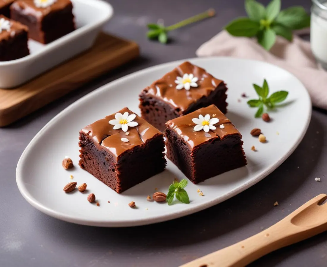 Brownie Fondant aux Noix de Pécan et Fleur de Sel