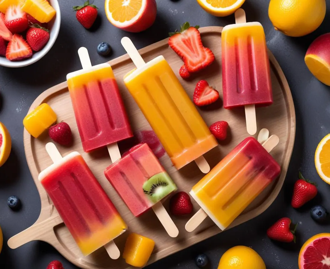 Popsicles Maison aux Fruits