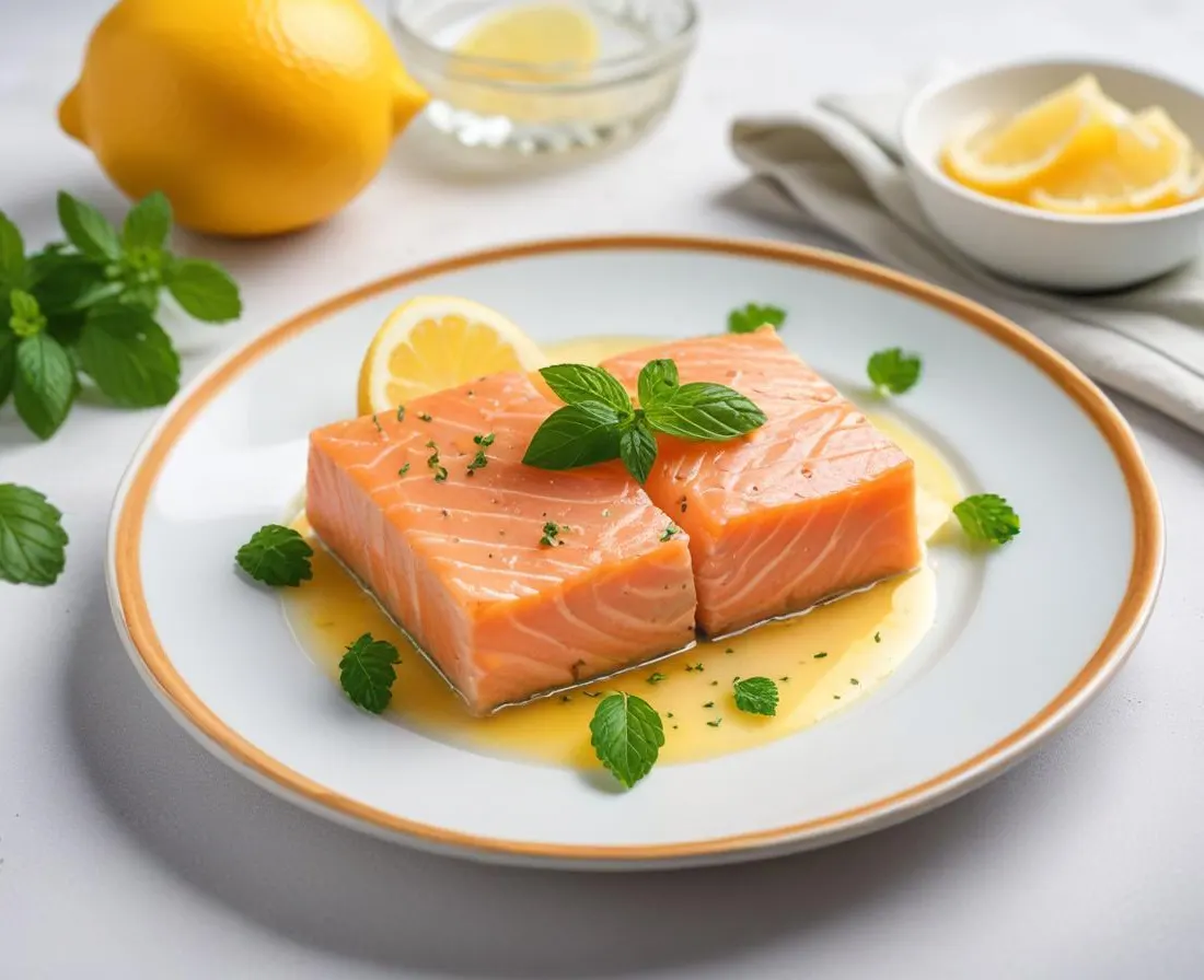 Terrine de Saumon Citronnée et Menthe Givrée