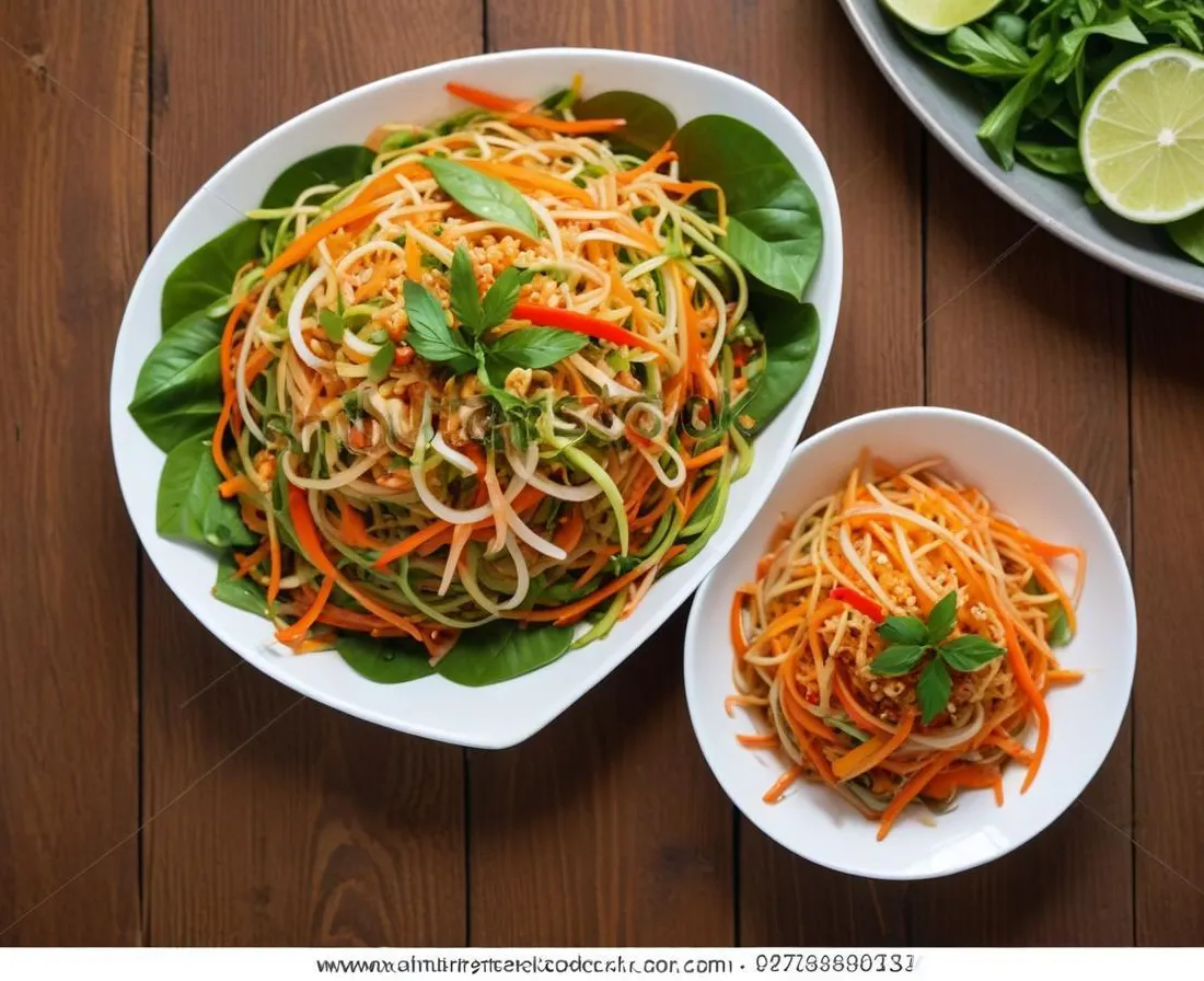 Som Tam (Salade de Papaye Verte Thaïlandaise)