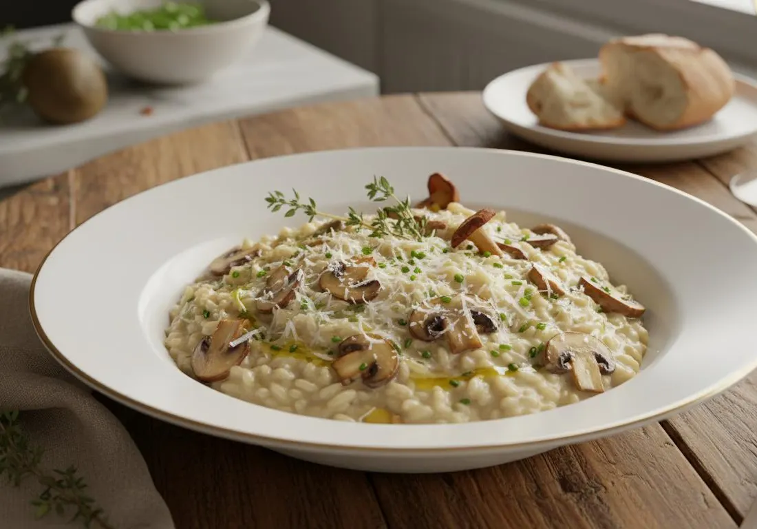 Risotto Crémeux aux Champignons de Paris