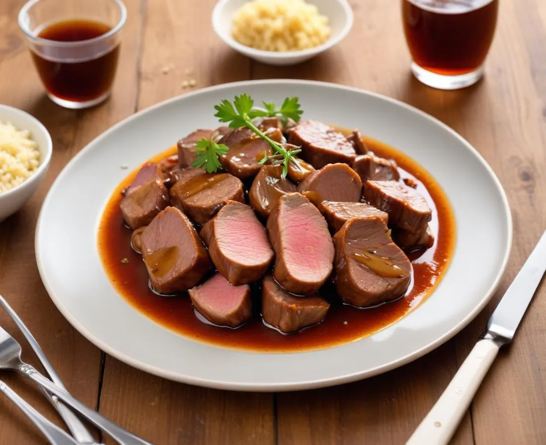 Rôti de Veau au Miel et à la Sauce Soja