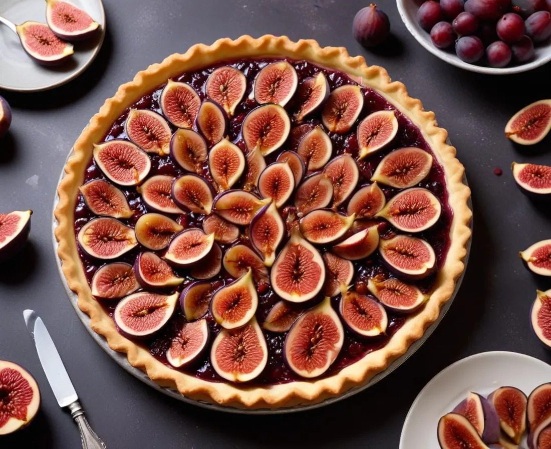 Tarte Rustique aux Figues Fraîches et Miel