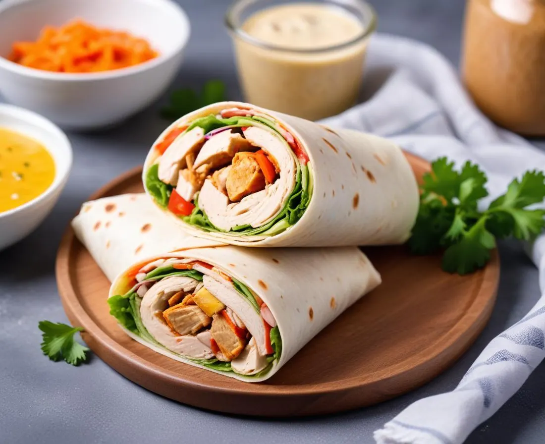 Wraps de Laitue Rafraîchissants au Poulet Froid