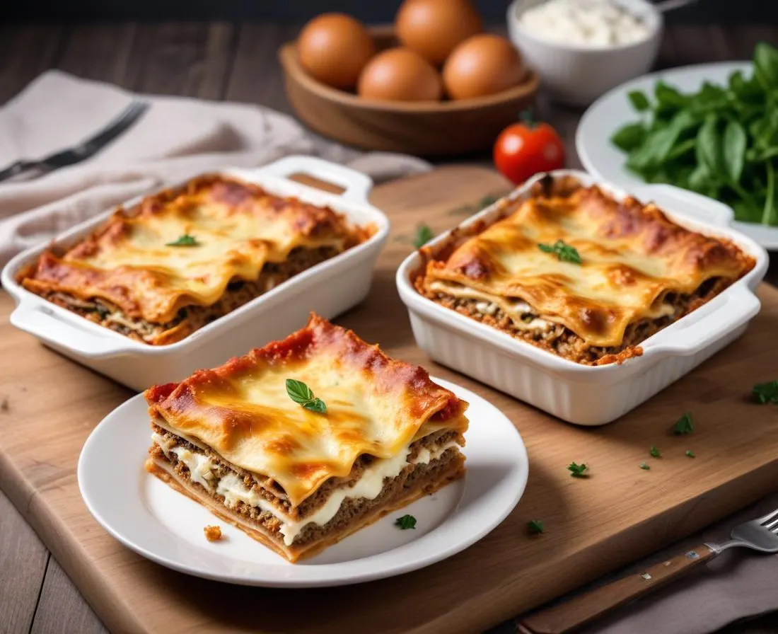 Lasagnes aux épinards, ricotta et noix
