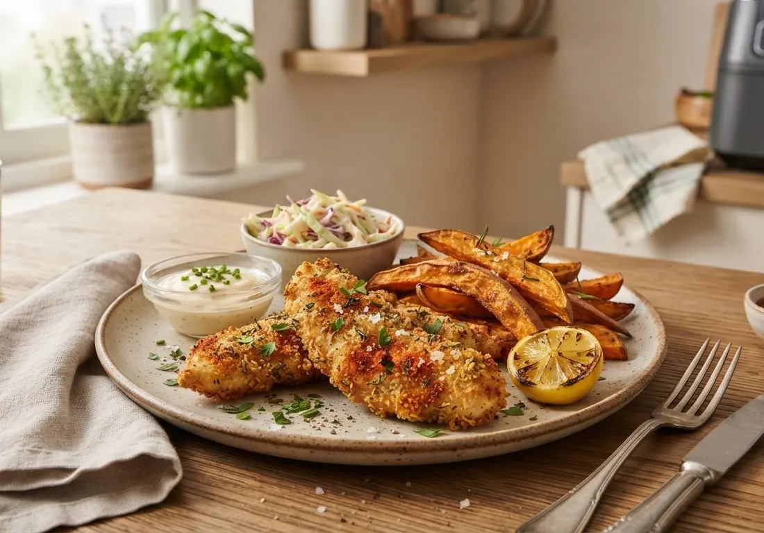 Tenders de Poulet Croustillants au Air Fryer