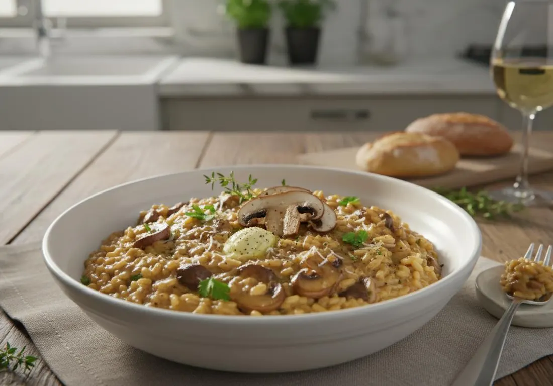 Risotto Onctueux aux Champignons de Paris