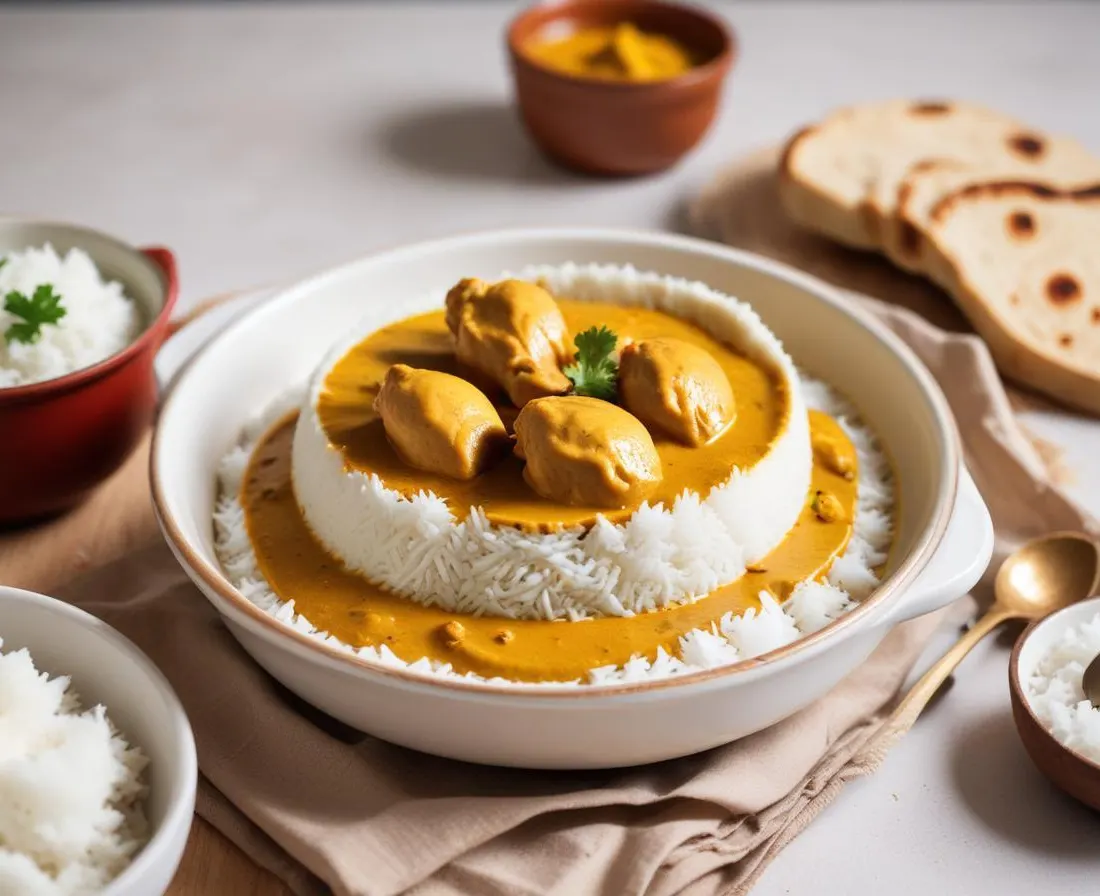 Poulet curry-coco crémeux au Cookeo