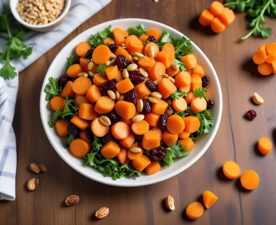 Salade de carottes et raisins secs