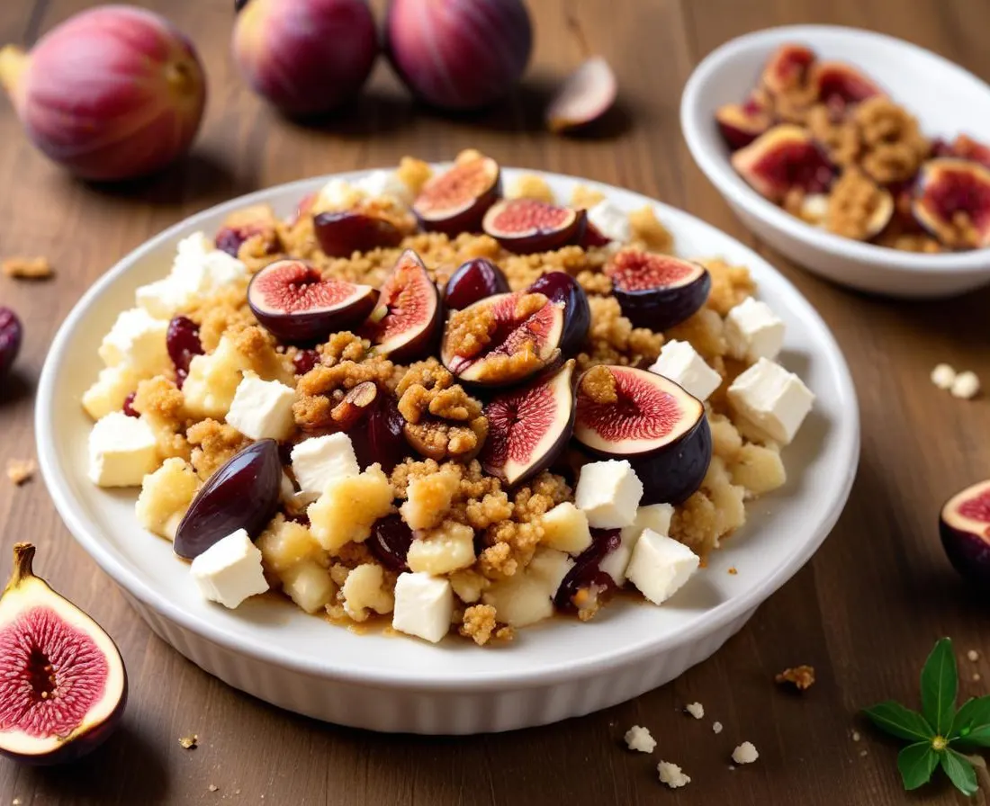 Crumble Salé aux Figues et Chèvre