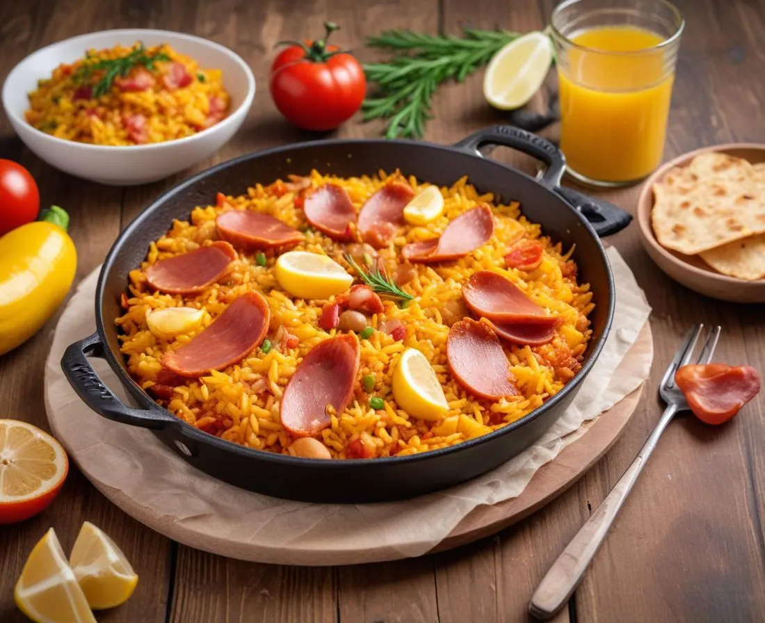 Riz aux Chorizo et Lardons façon Paella