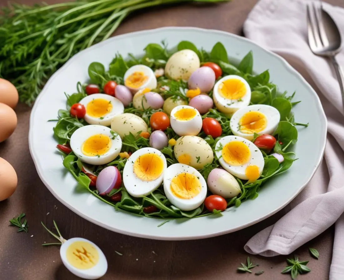 Salade de Pâques aux herbes fraîches