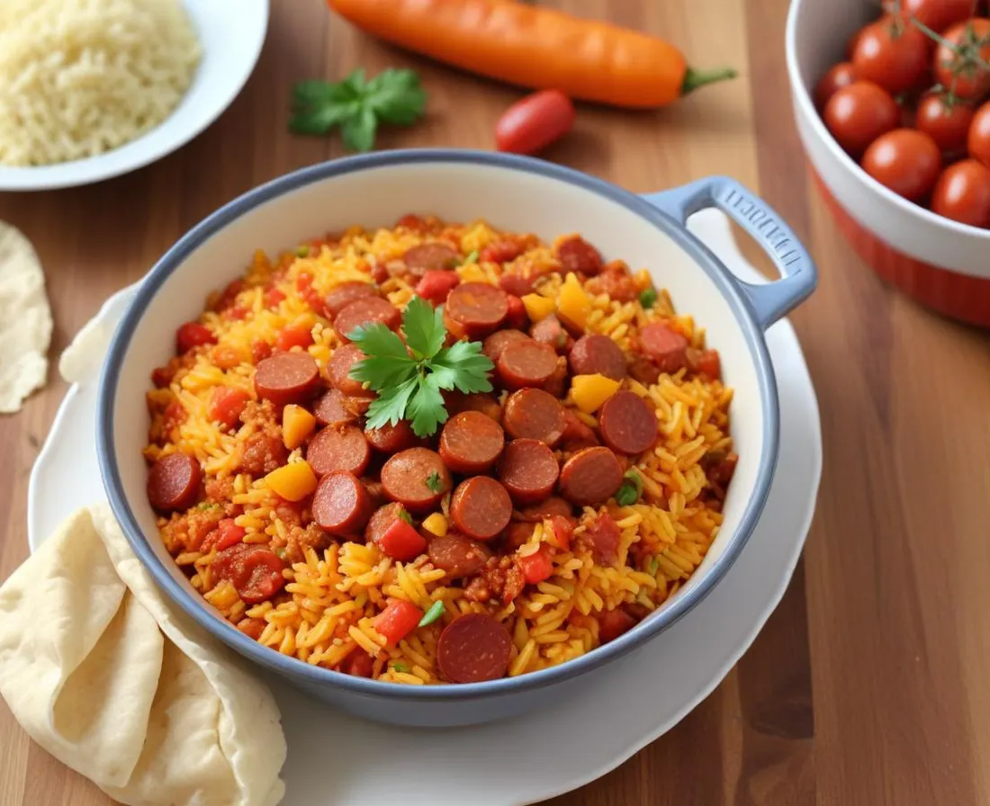 Riz au Chorizo et Poivrons One Pot (Version Solo)