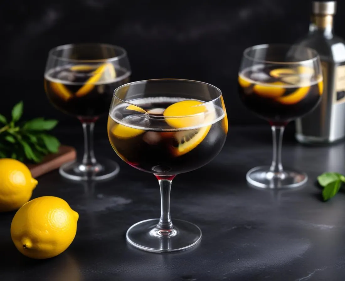 Black Gin Sour au Charbon Végétal