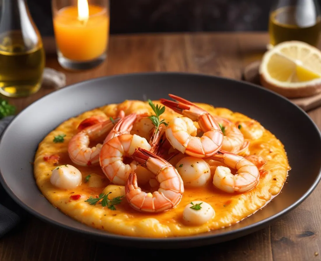 Gambas flambées au pastis