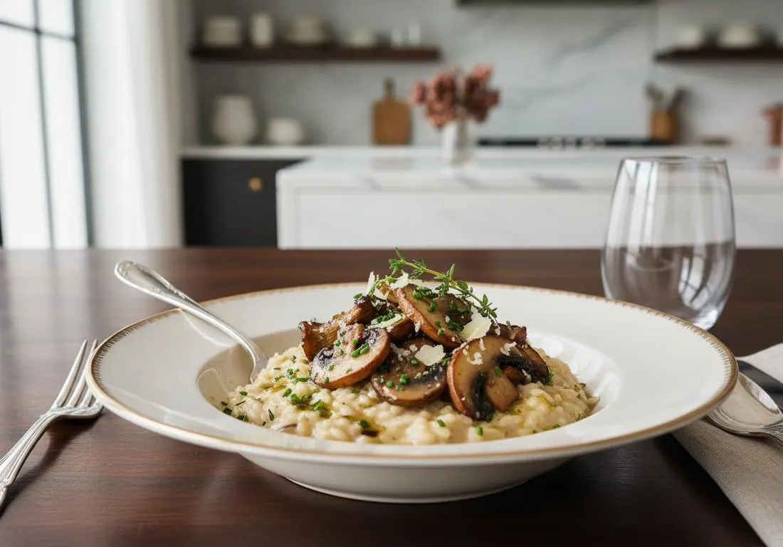 Risotto Crémeux aux Champignons de Paris