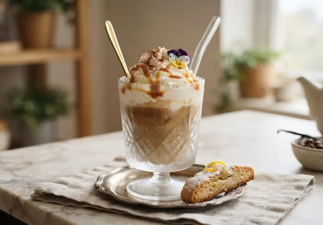 Café glacé vanillé onctueux