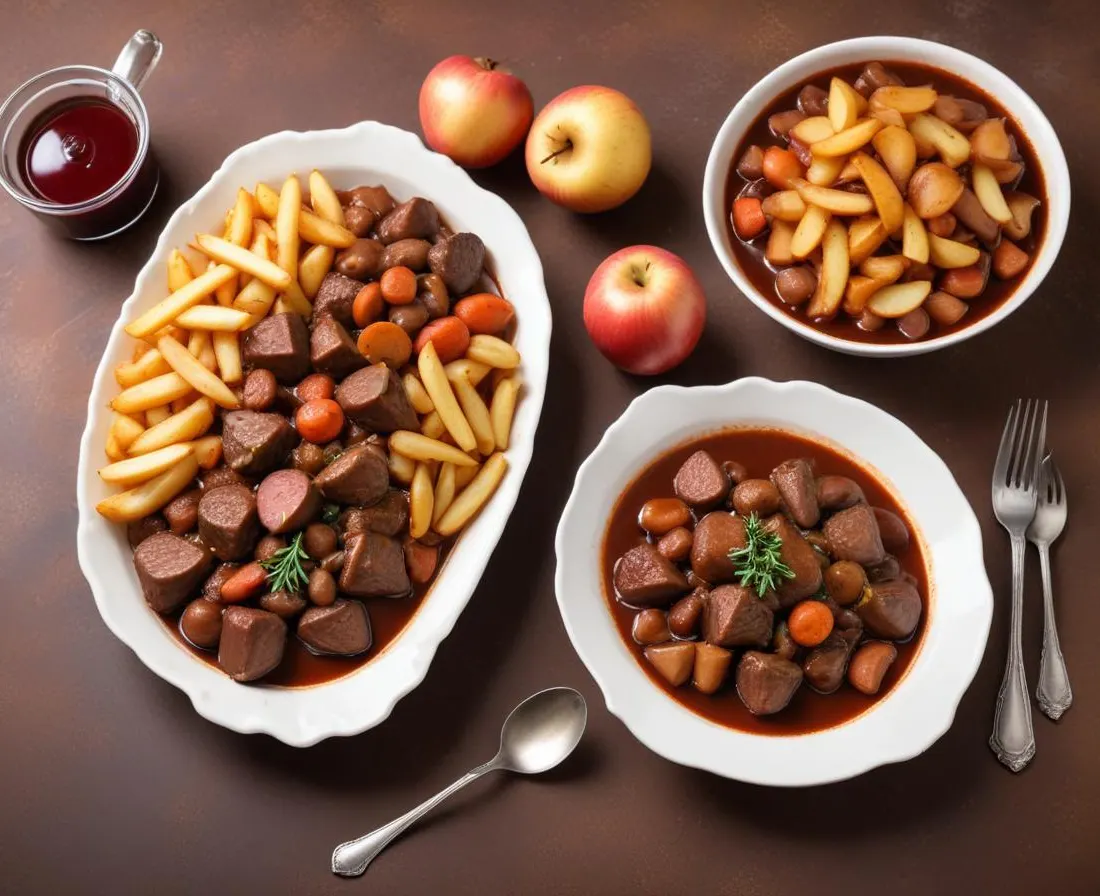 Boeuf Bourguignon Traditionnel et ses Pommes de Terre Vapeur