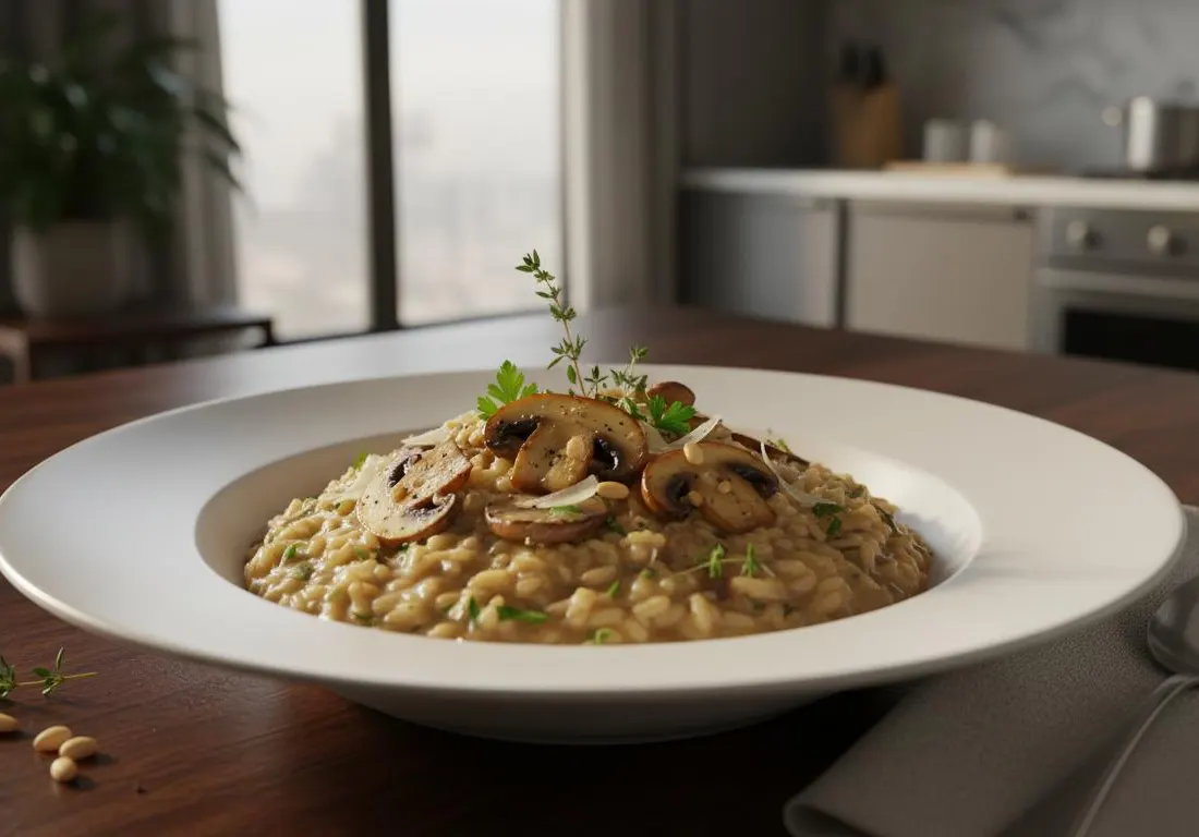 Risotto Crémeux aux Champignons de Paris