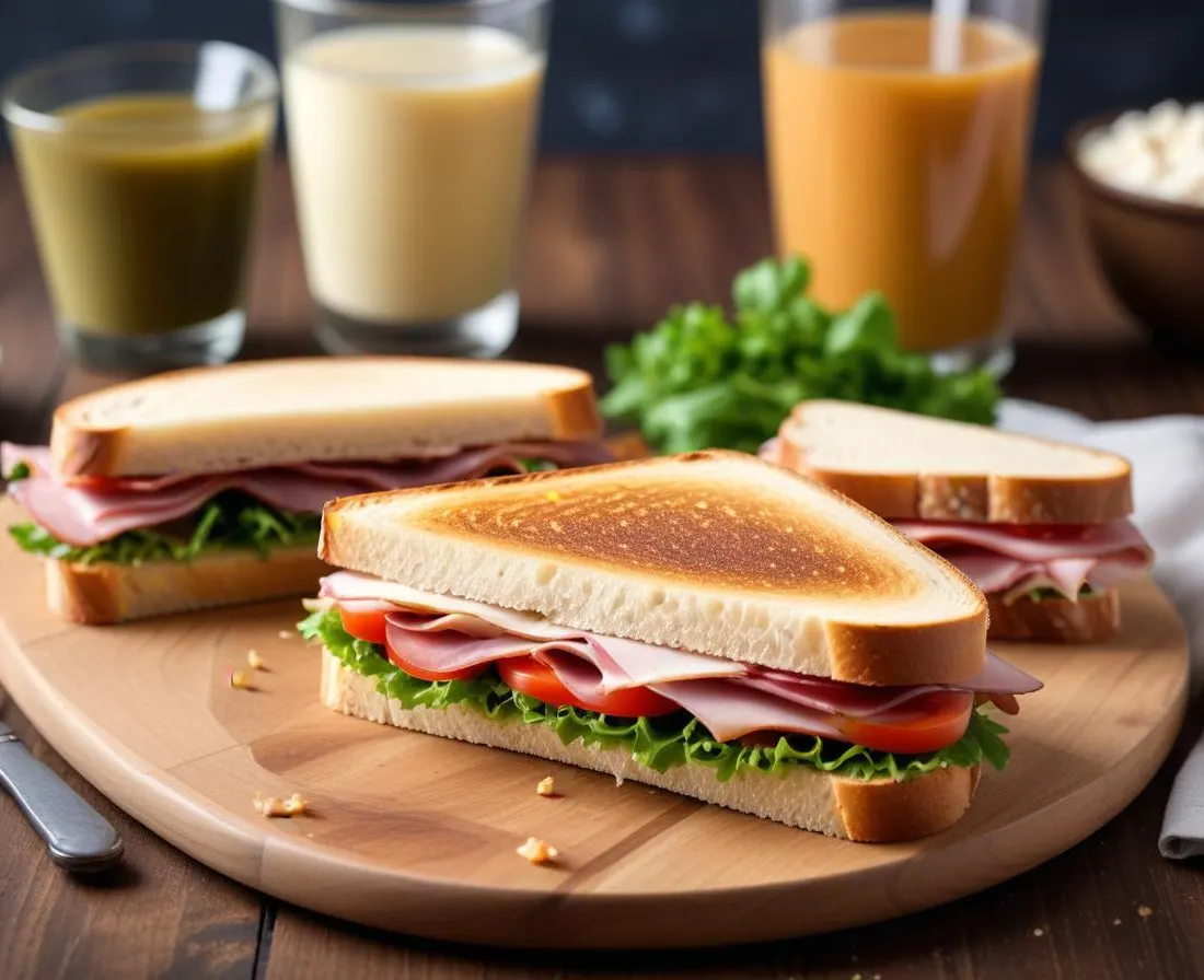 Le Gourmand : Sandwich Jambon, Fromage et Croquant de Légumes