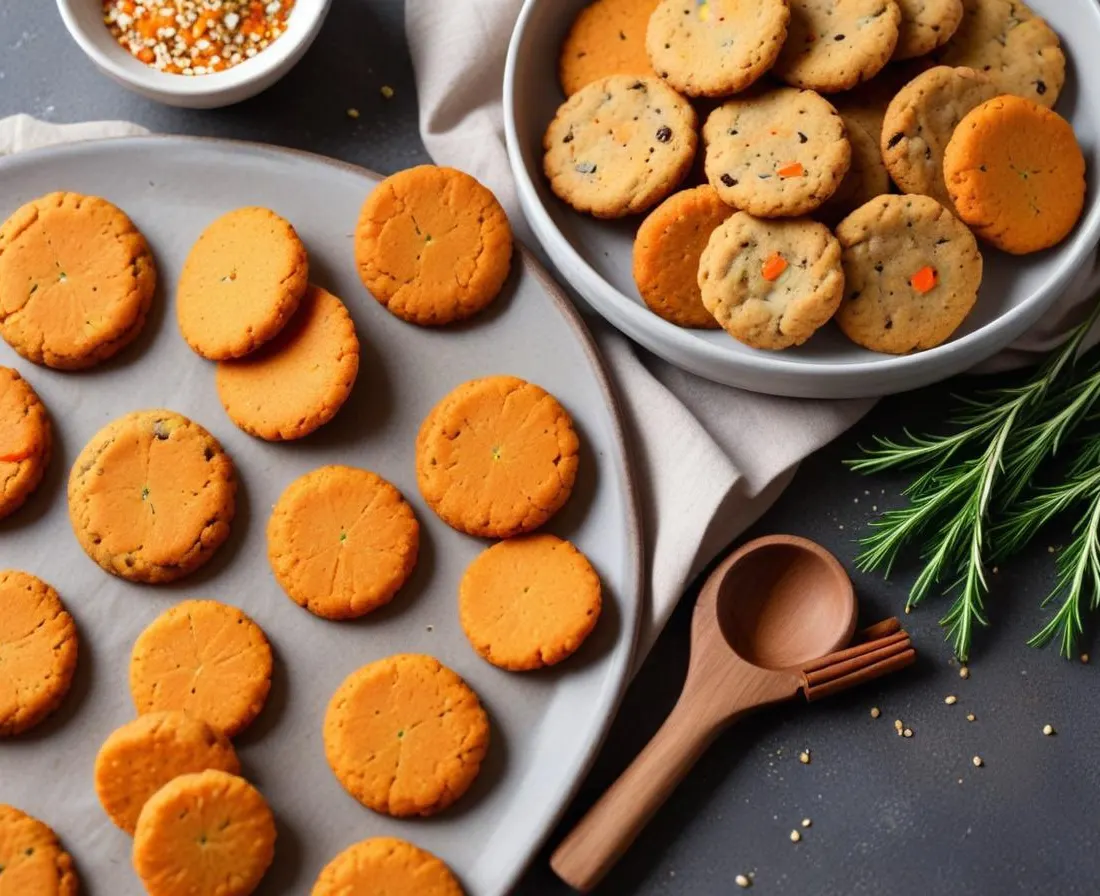 Cookies Salés Carottes et Cumin