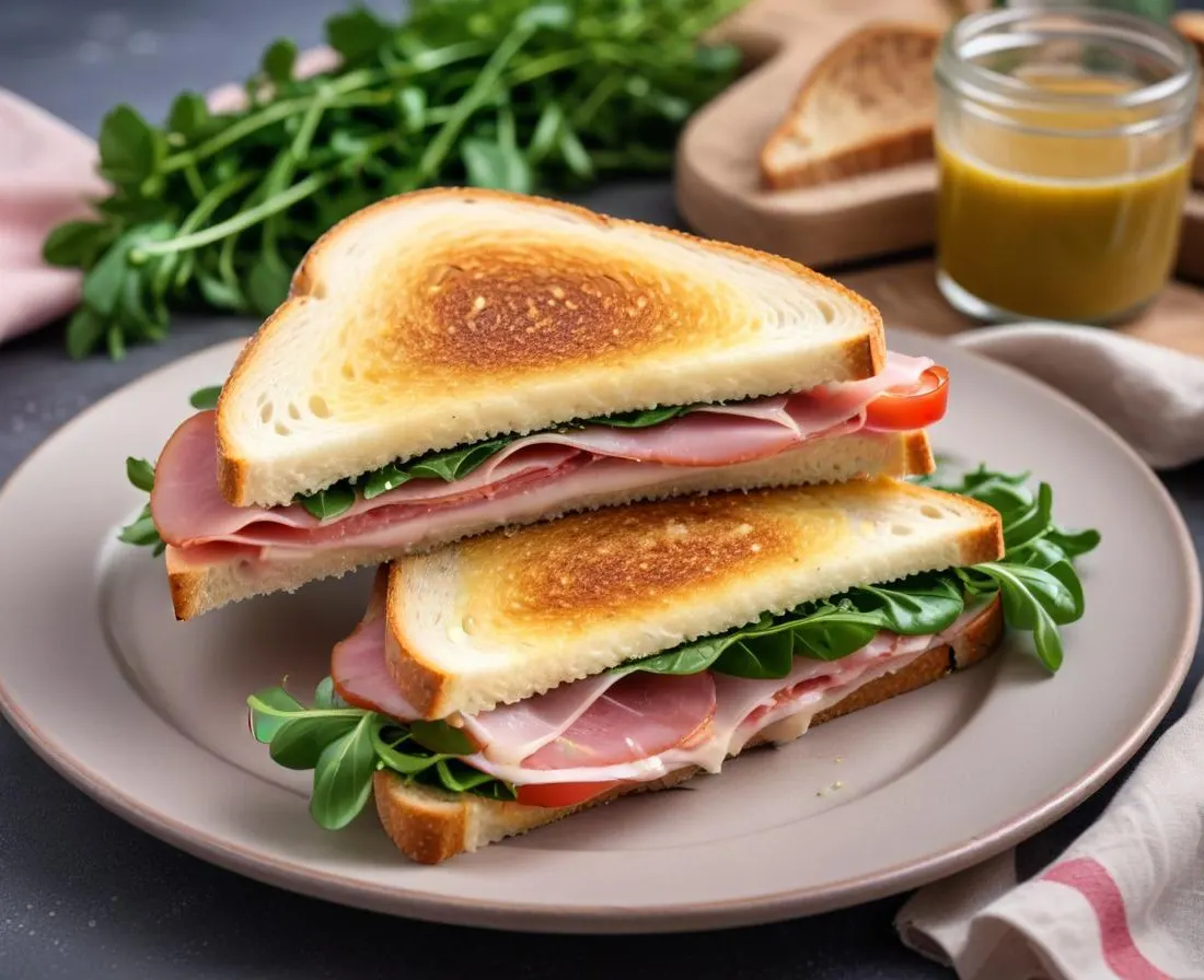Sandwich Italien au Jambon Cru, Roquette et Parmesan