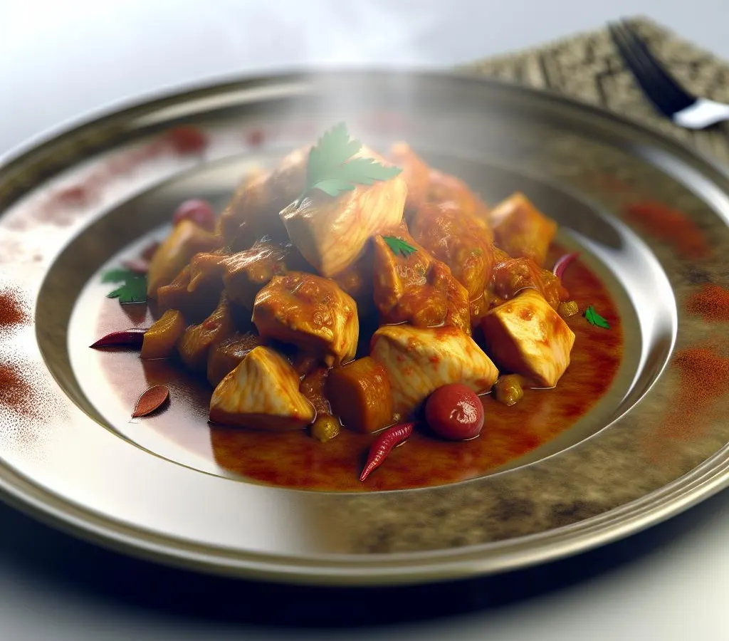 Tajine de poulet aux épices