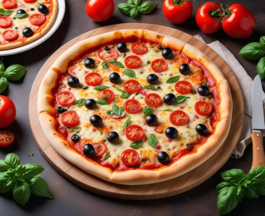 Pizza Printanière aux Légumes Frais