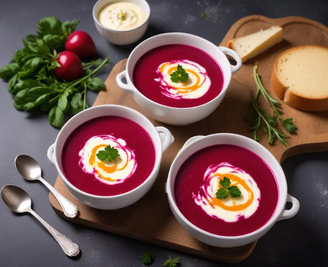Soupe Estivale de Betterave au Fromage Frais