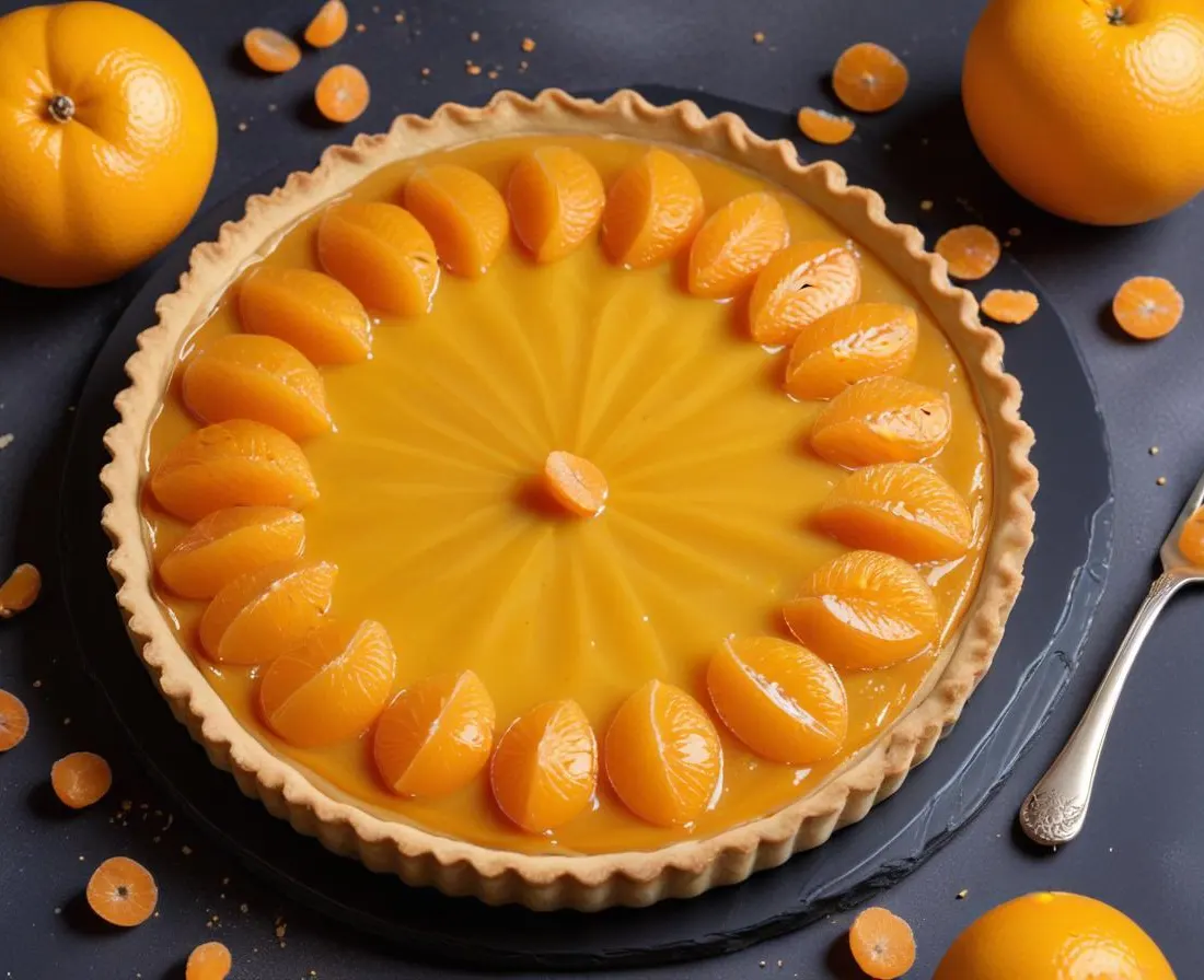 Tarte Fine aux Clémentines et Poudre d'Amande