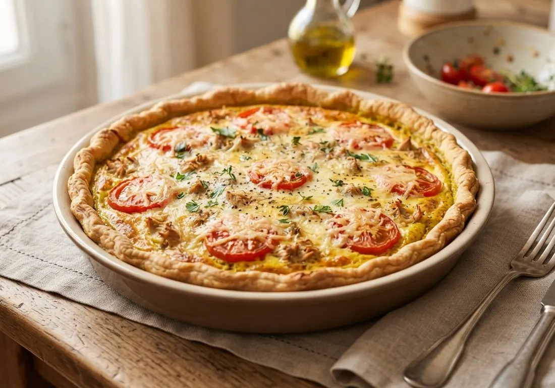 Tarte au thon et à la moutarde