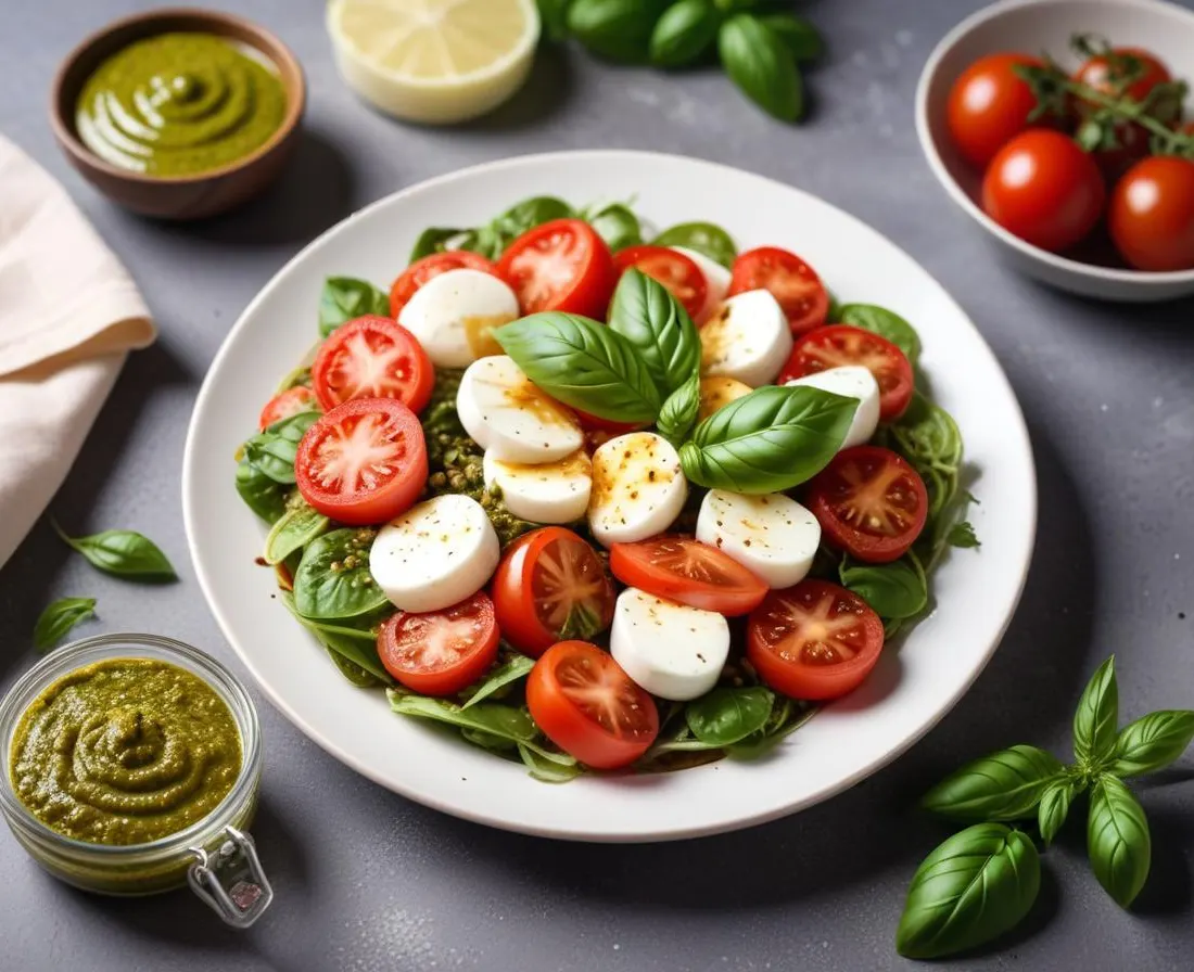 Salade Caprese au Pesto