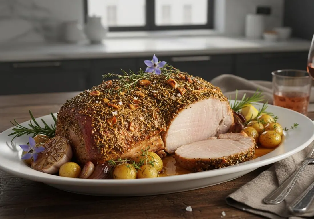 Rôti de Porc aux Herbes de Provence et à l'Ail (800g)