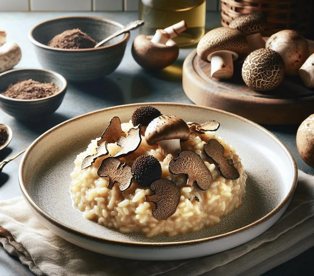 Risotto aux cèpes et truffe d'hiver