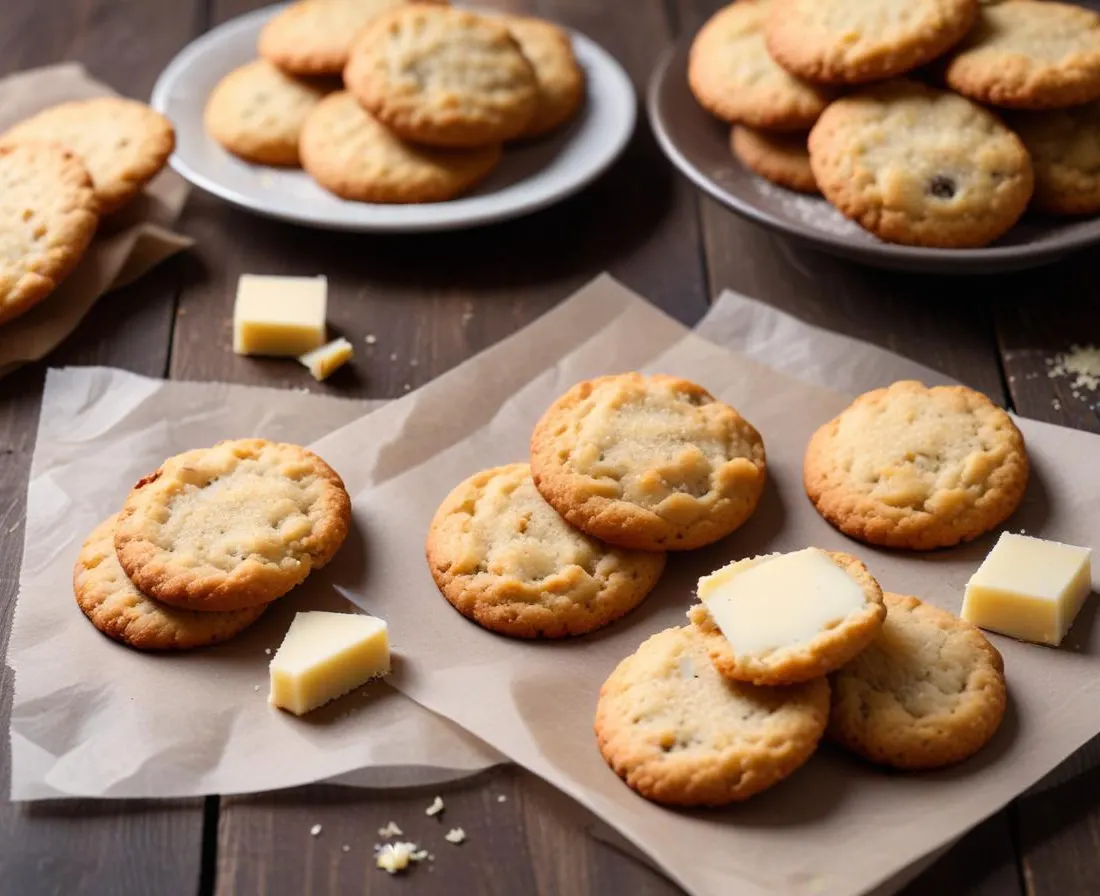 Cookies Salés Ail Rôti et Parmesan
