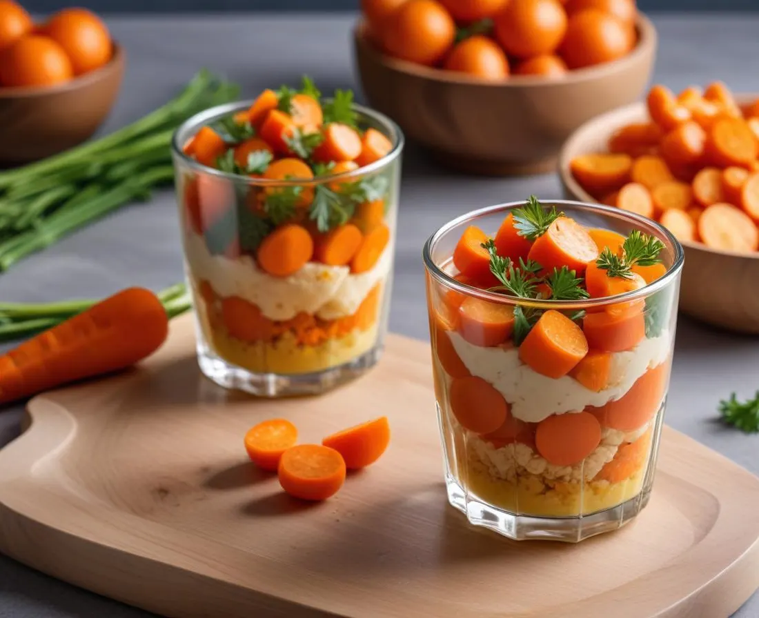 Verrine Printanière de Carottes et Pos Cassés