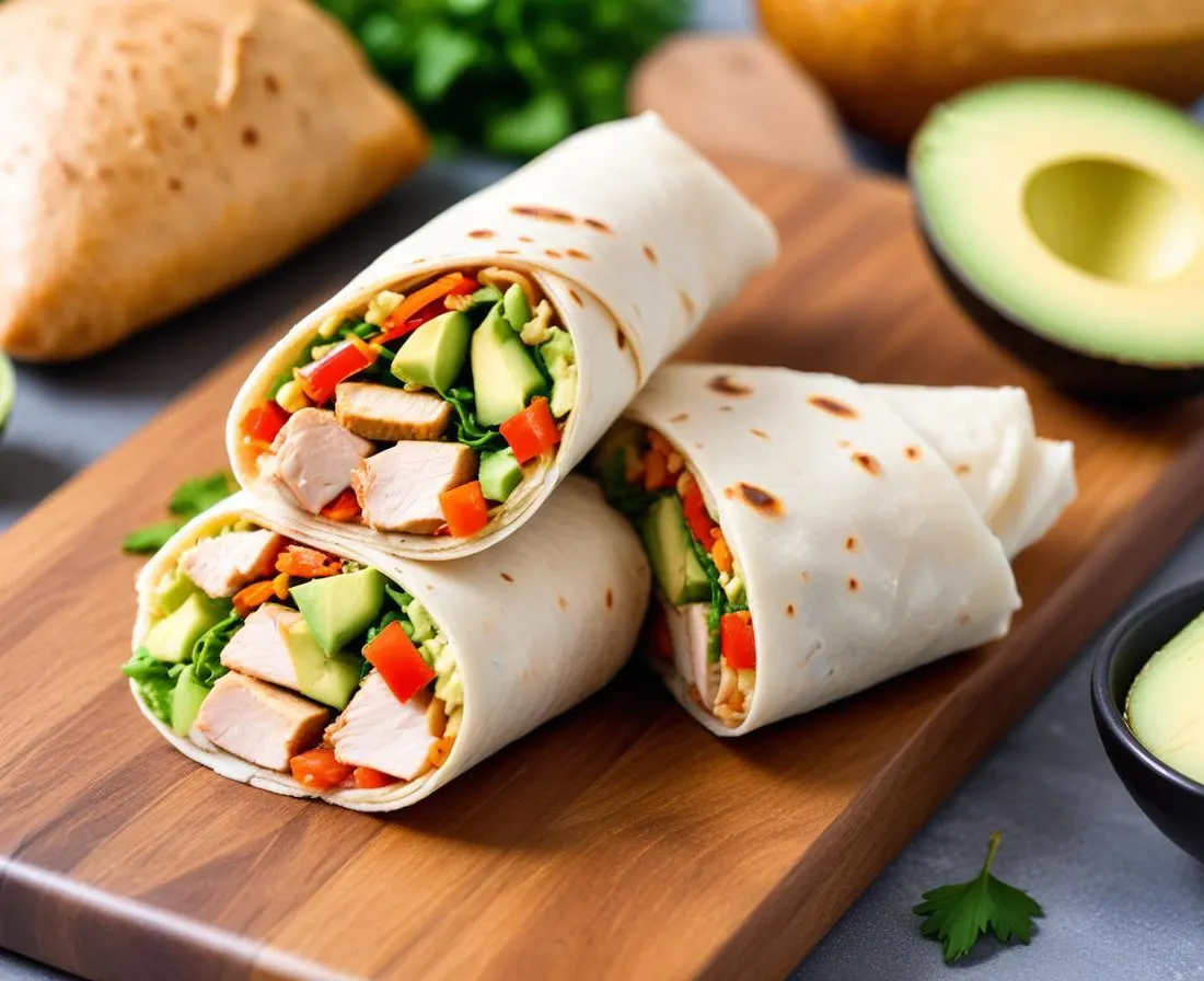 Wrap Complet Poulet, Avocat et Maïs