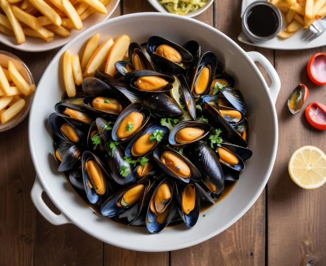 Moules Marinières et Frites Maison